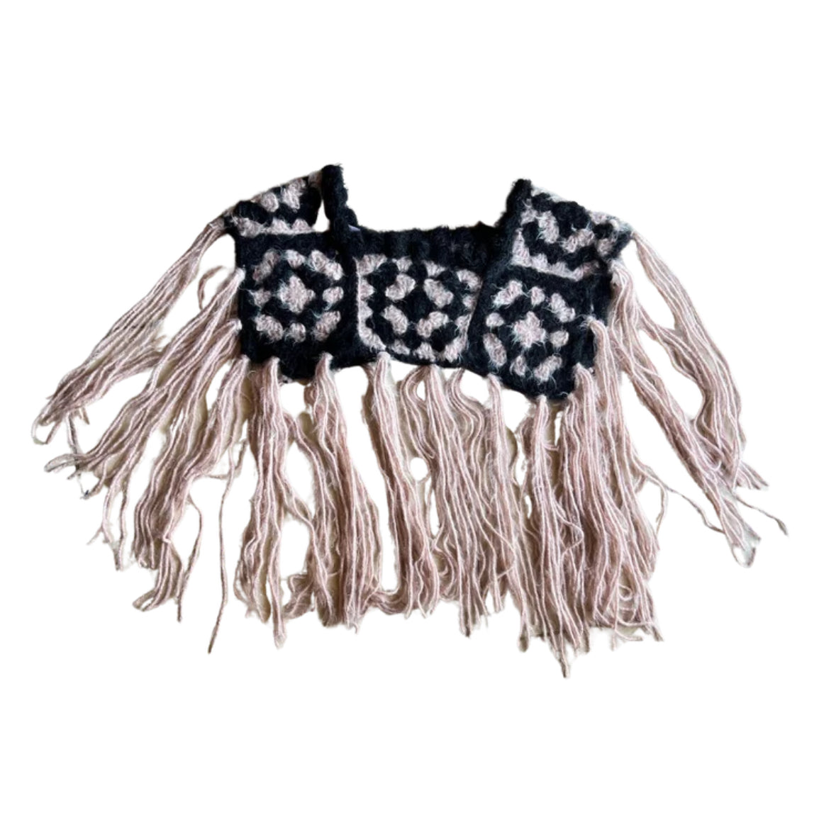 Fringe Crochet Shawl (O/S)