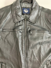 Dockers black leather jacket