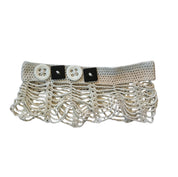 Button Mesh Crochet Shawl (S/M)