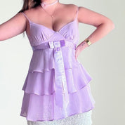 Vintage Ruffle Babydoll Fairy Cami (M)