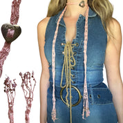 Heart Concho Fringe Scarf