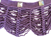 Studded Mesh Crochet Shawl (M)