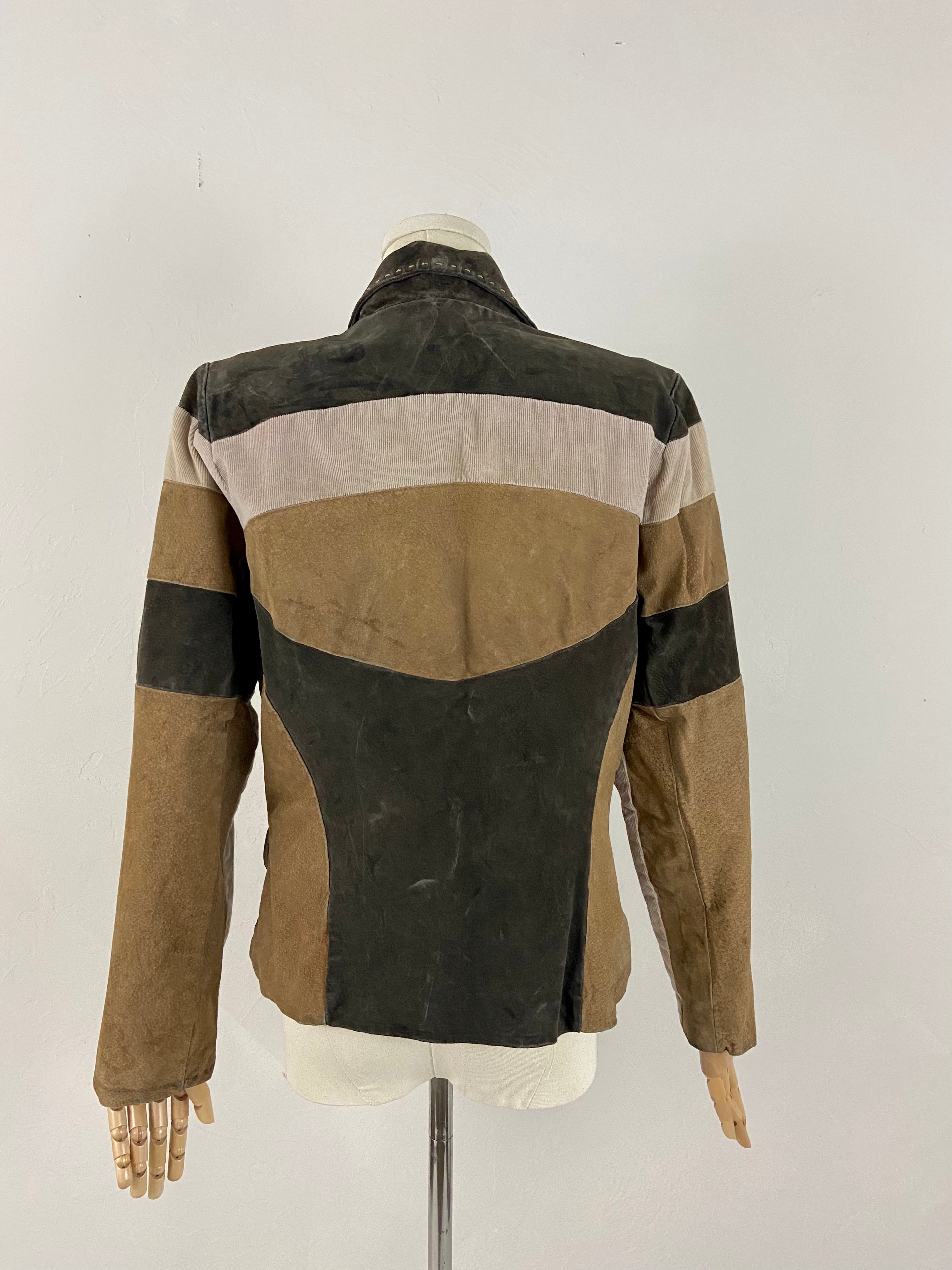 Suede leather jacket