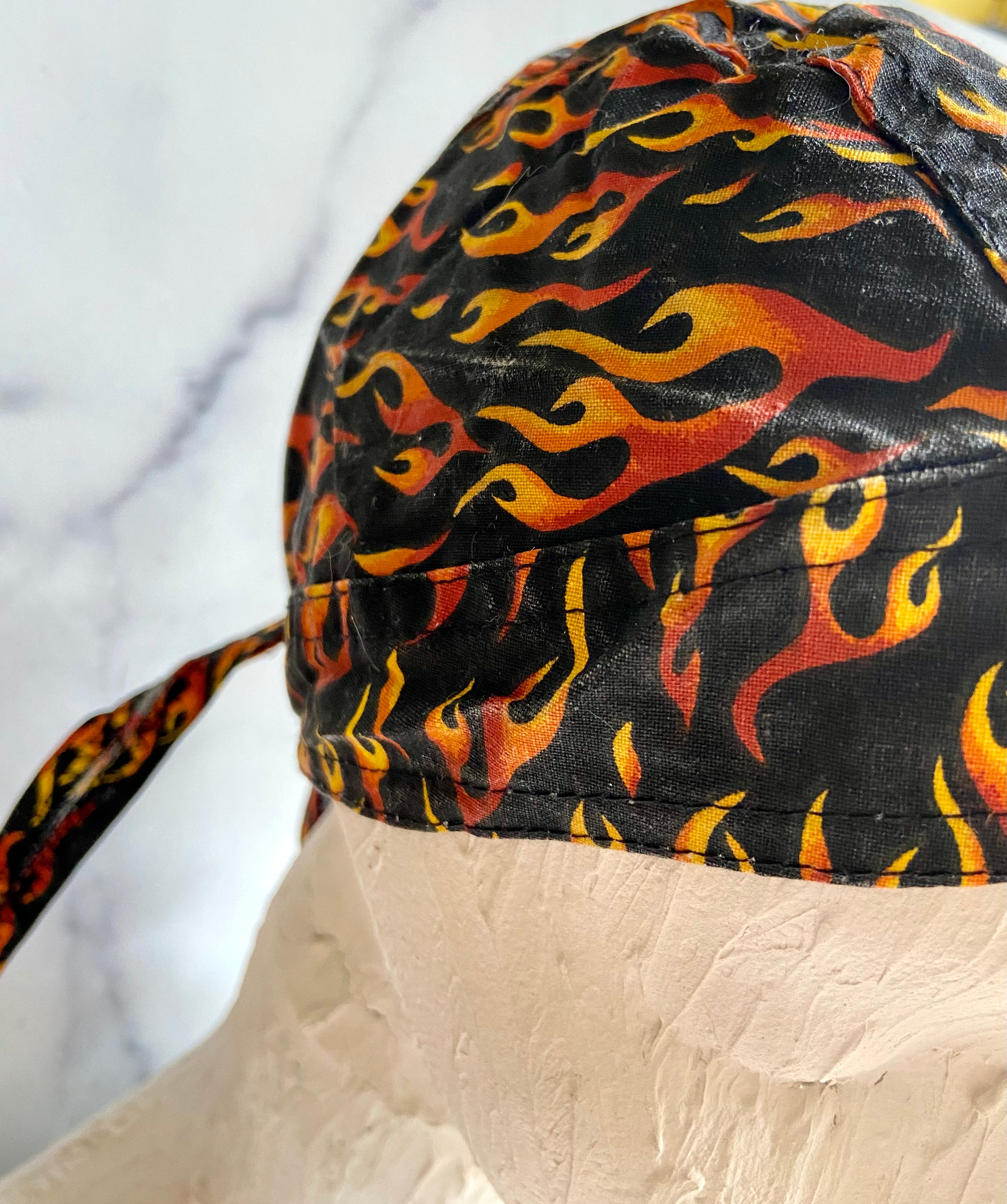 Fire flames cap