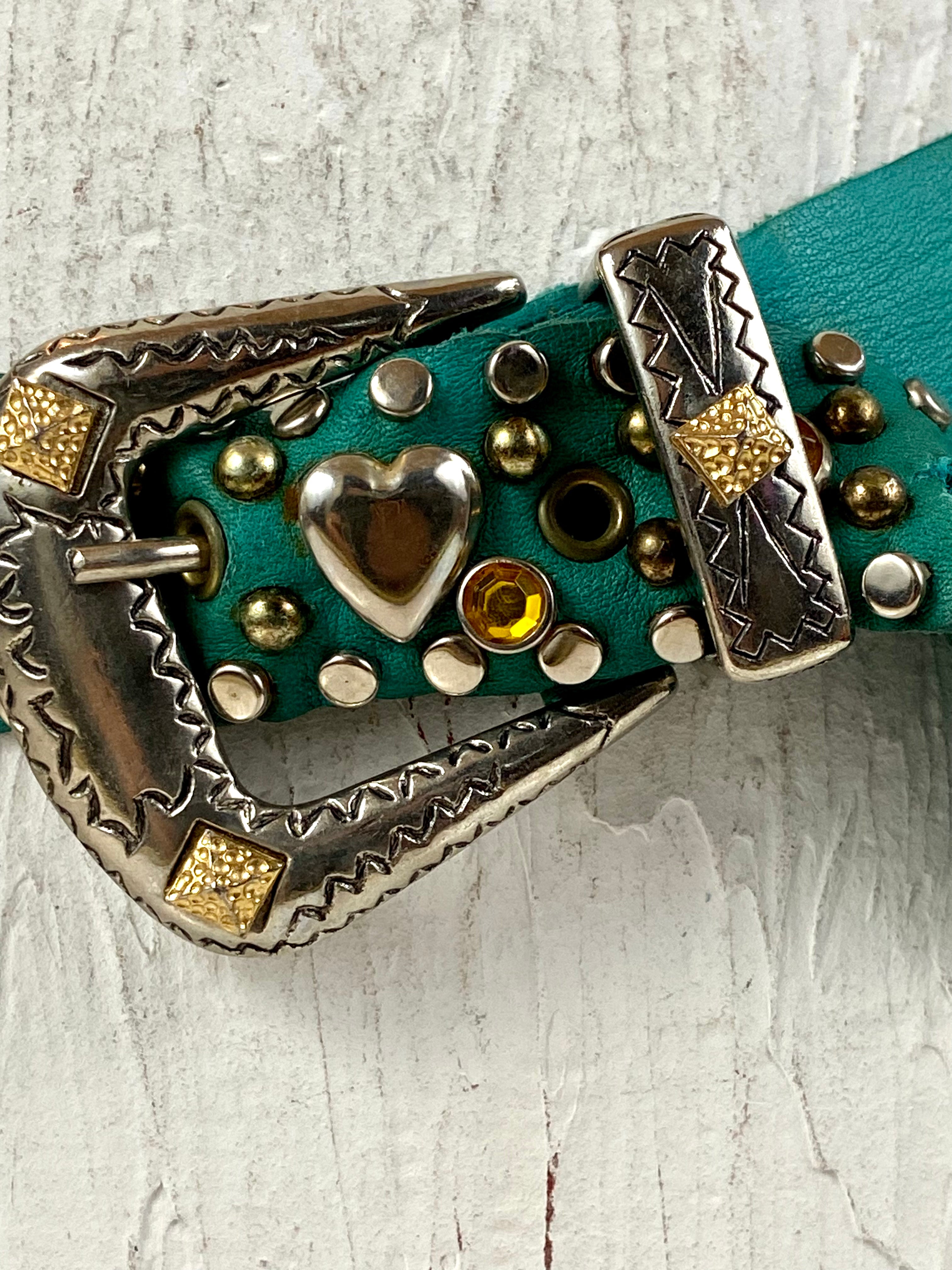 Leather Gemstones and Metal Studs Star hearts and horses