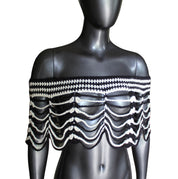 Striped Crochet Shawl (S/M)