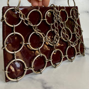 Vintage Metal trimmed shoulder bag