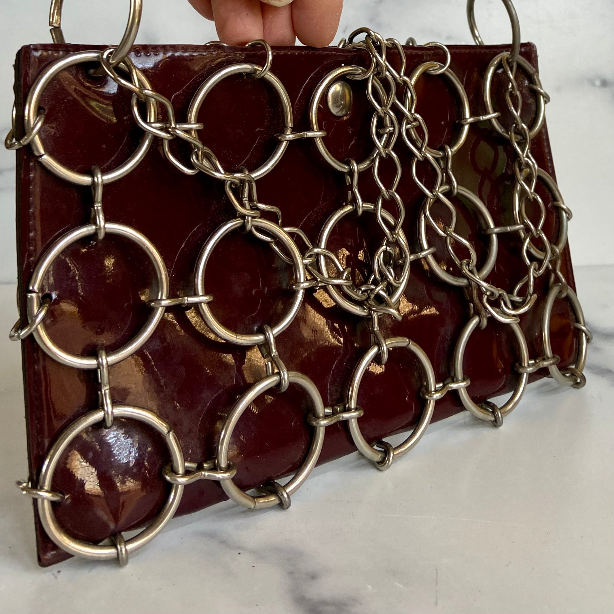 Vintage Metal trimmed shoulder bag