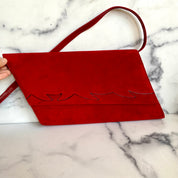 Vintage Italian Bally Genuine Suede Bag