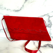 Vintage Italian Bally Genuine Suede Bag