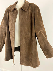 Over size Cherokee suede leather coat