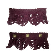 Studded Mesh Crochet Shawl (S/M)