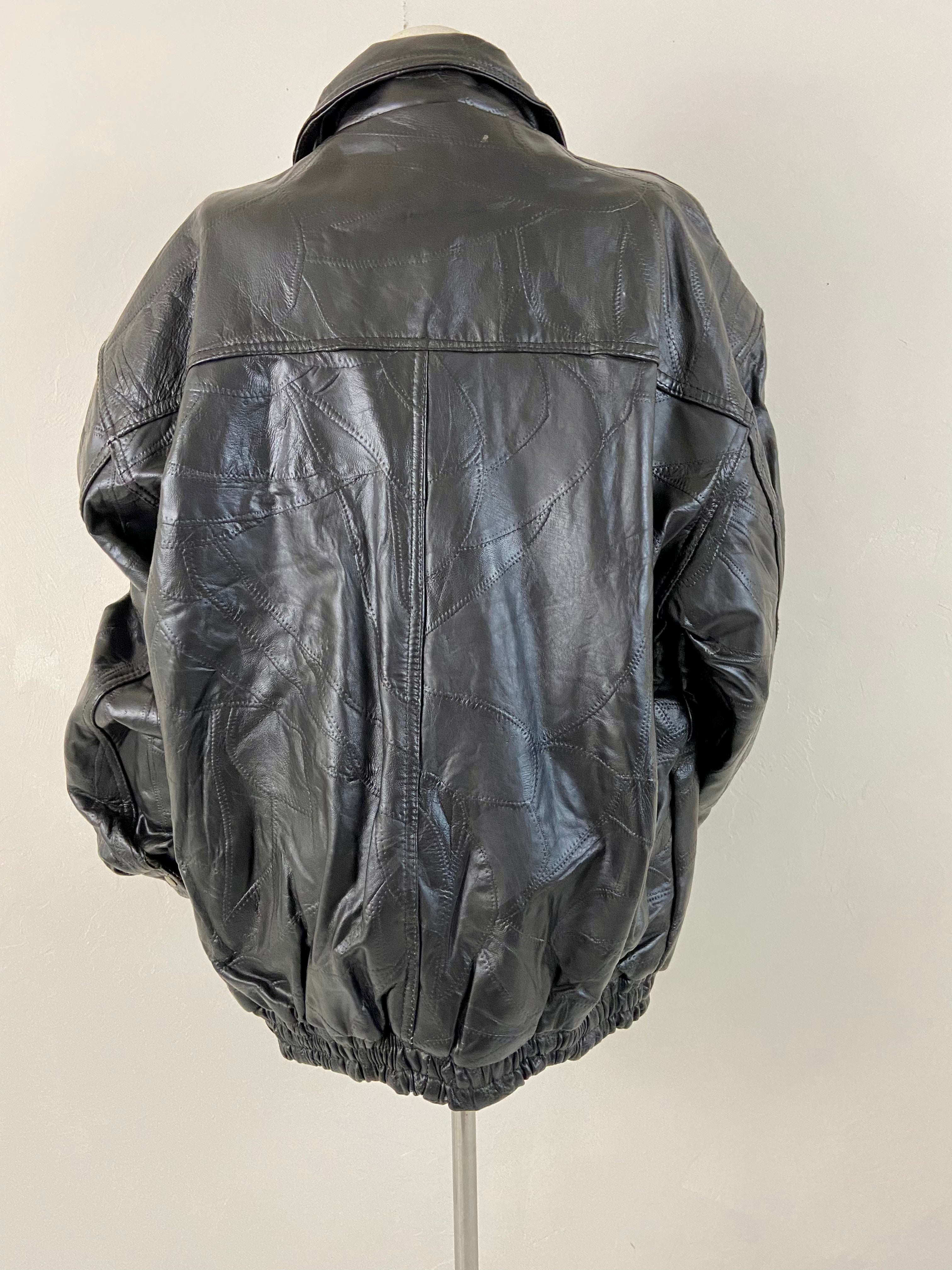 Black Leather Jacket (2X)