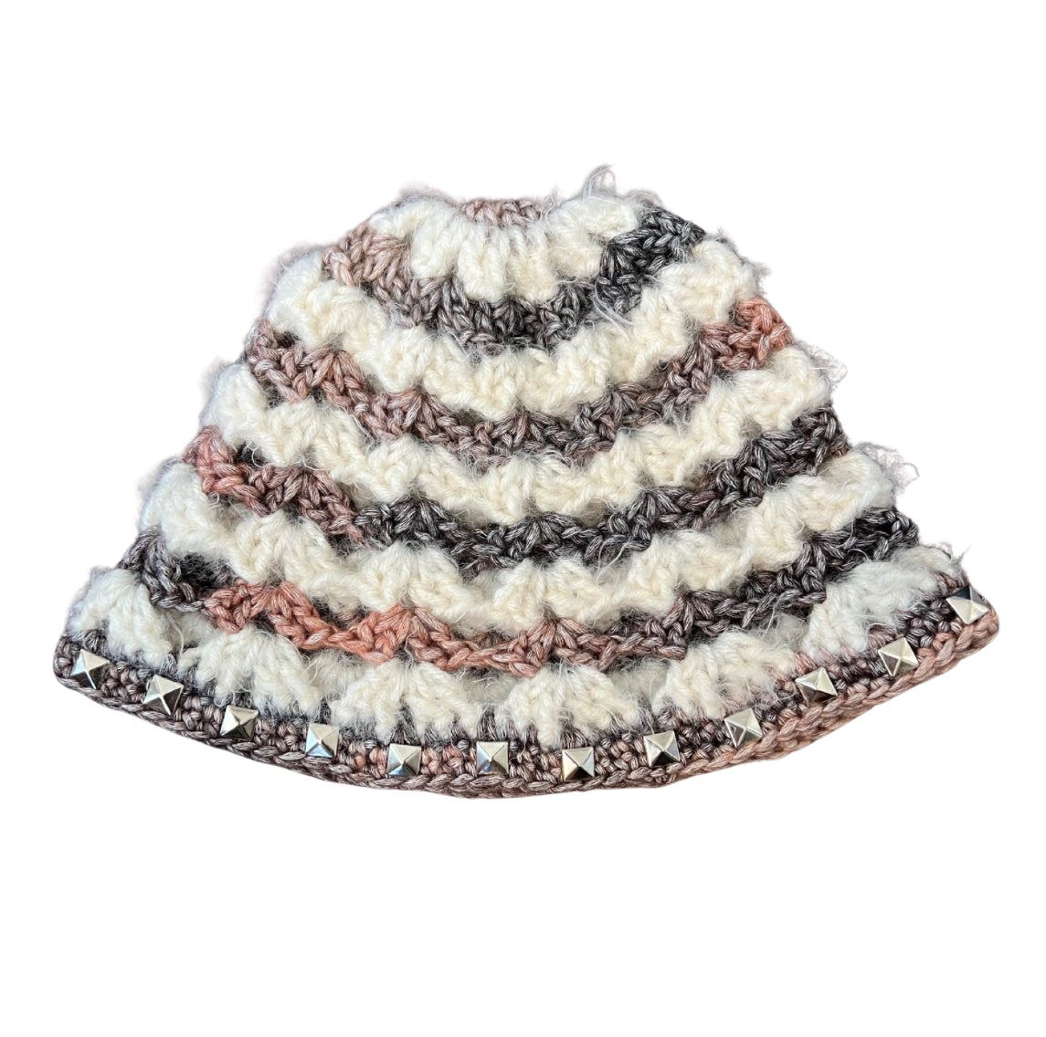 Studded Crochet Beanie