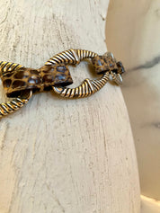 Brighton leopard belt