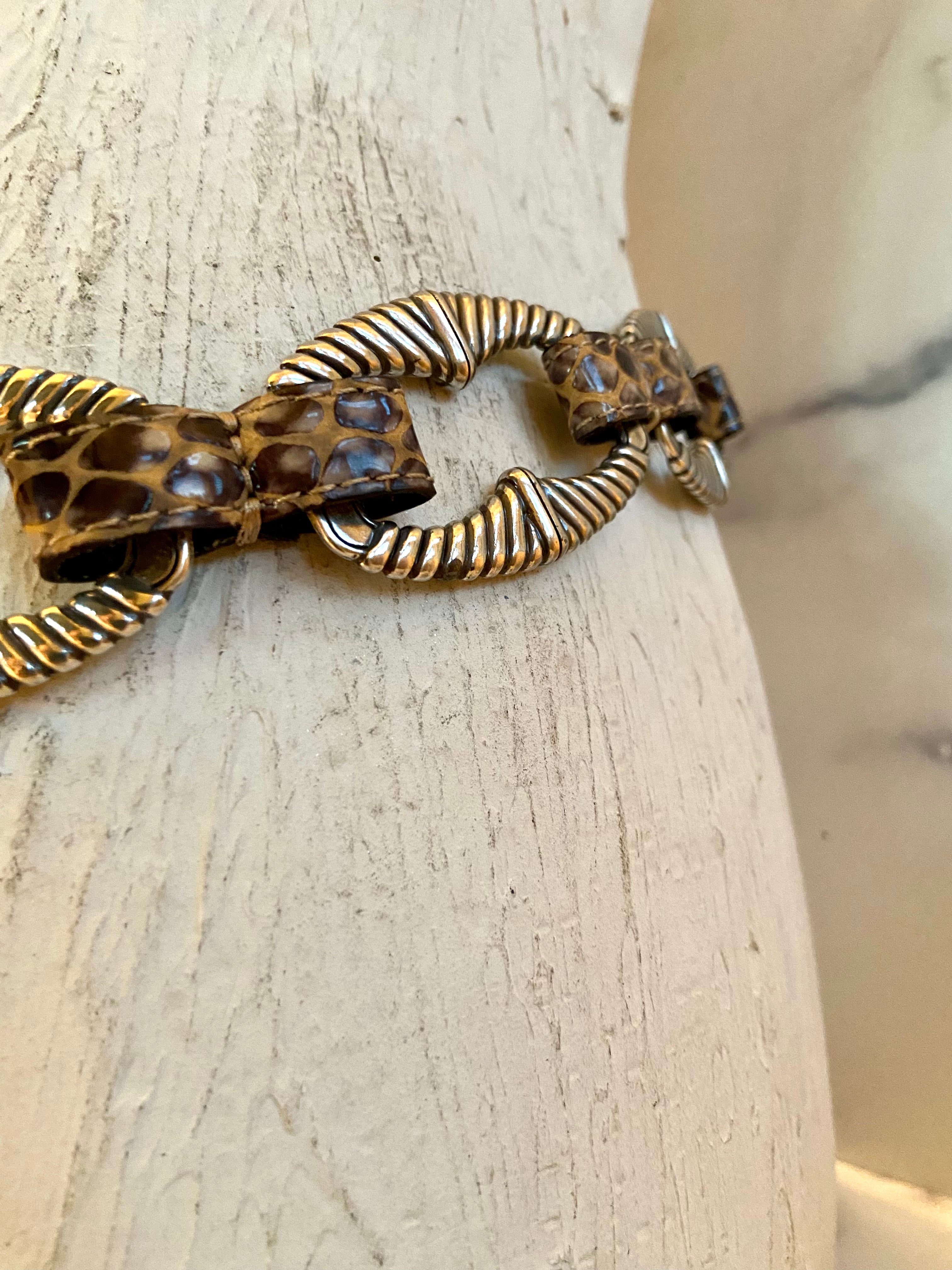 Brighton leopard belt