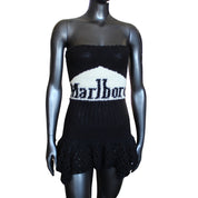 Crochet Marlboro Corset Dress (S)