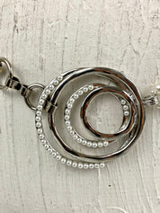 Pearl and silver waist belt