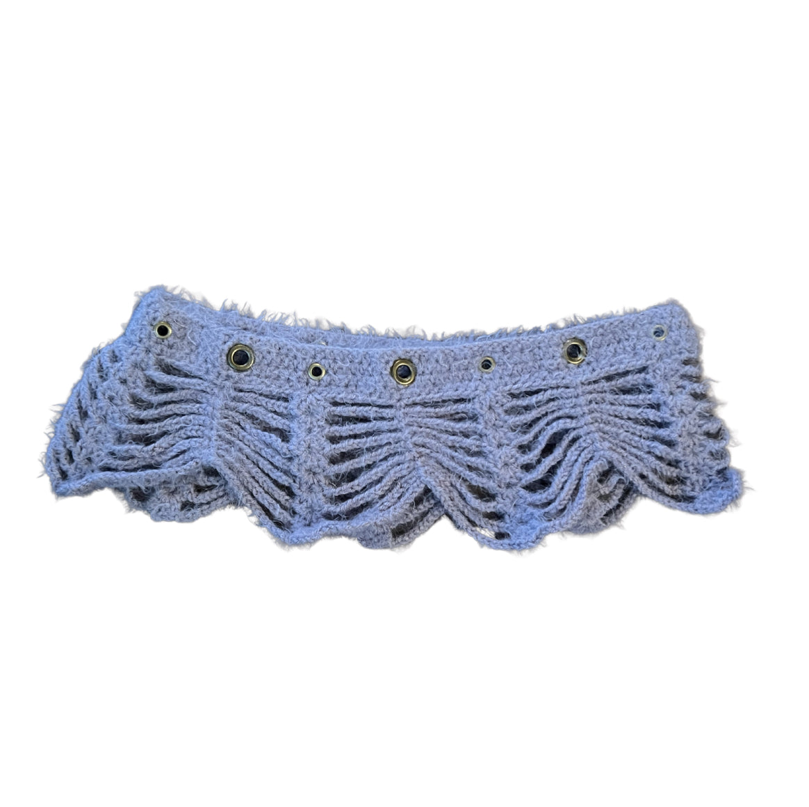 Grommet Mesh Crochet Shawl (S/M)