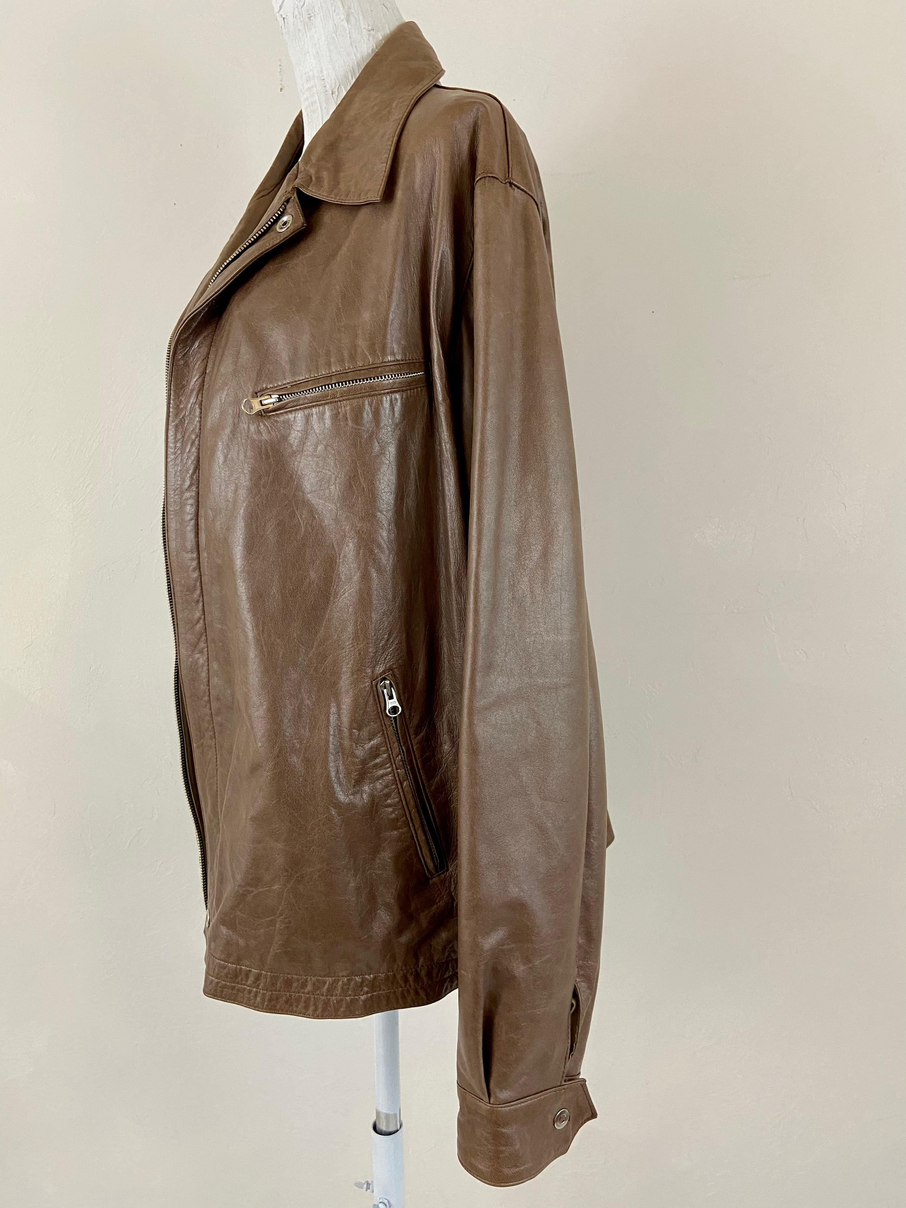 Soft leather jacket