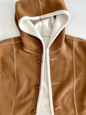 Reversible fleece coat jacket