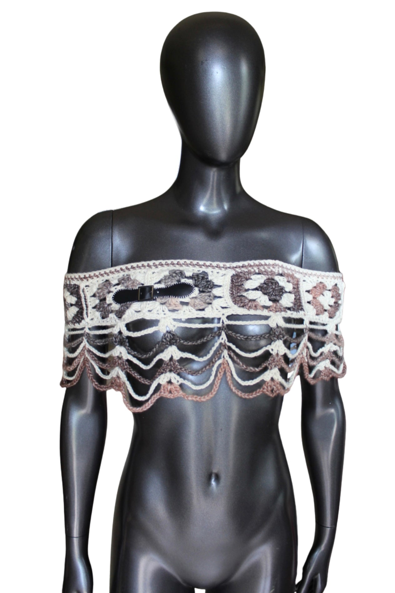 Belt Mesh Crochet Shawl (S/M)