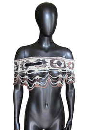 Belt Mesh Crochet Shawl (S/M)