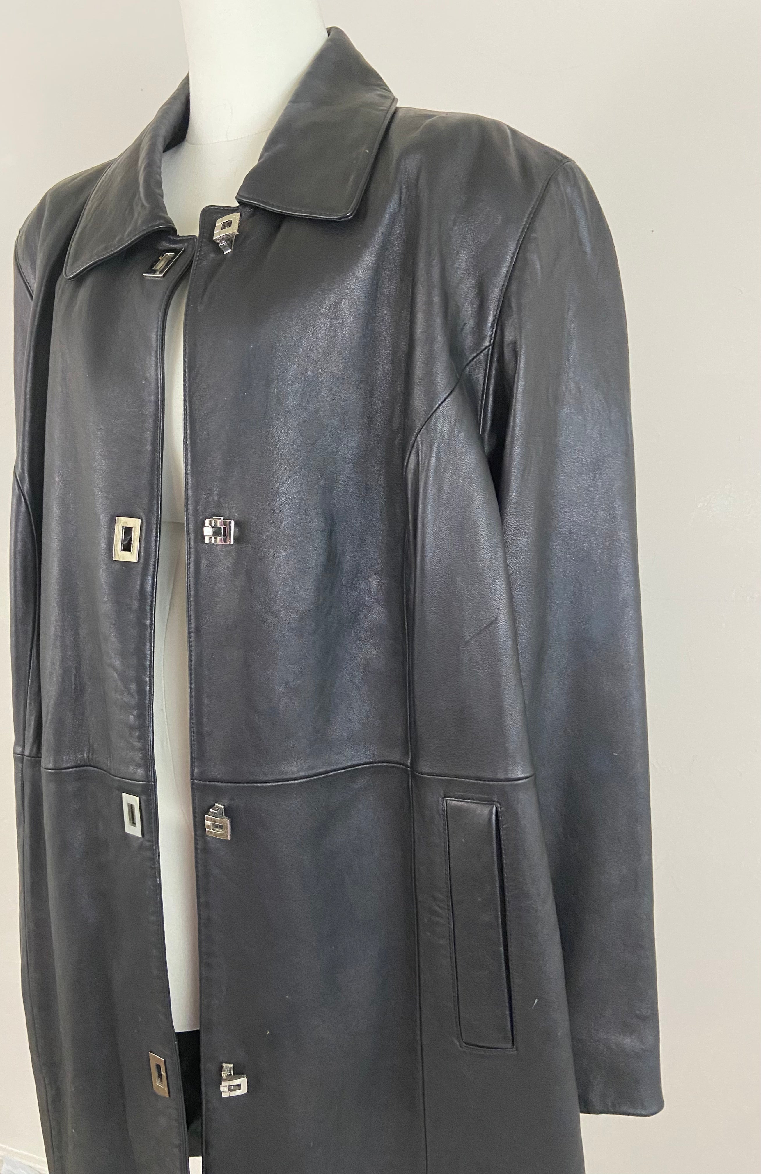 Leather Trench Coat (1X)