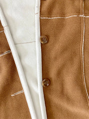 Reversible fleece coat jacket