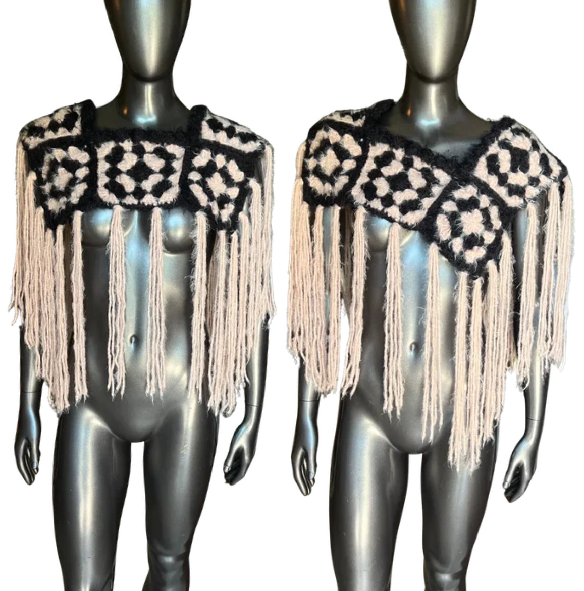 Fringe Crochet Shawl (O/S)