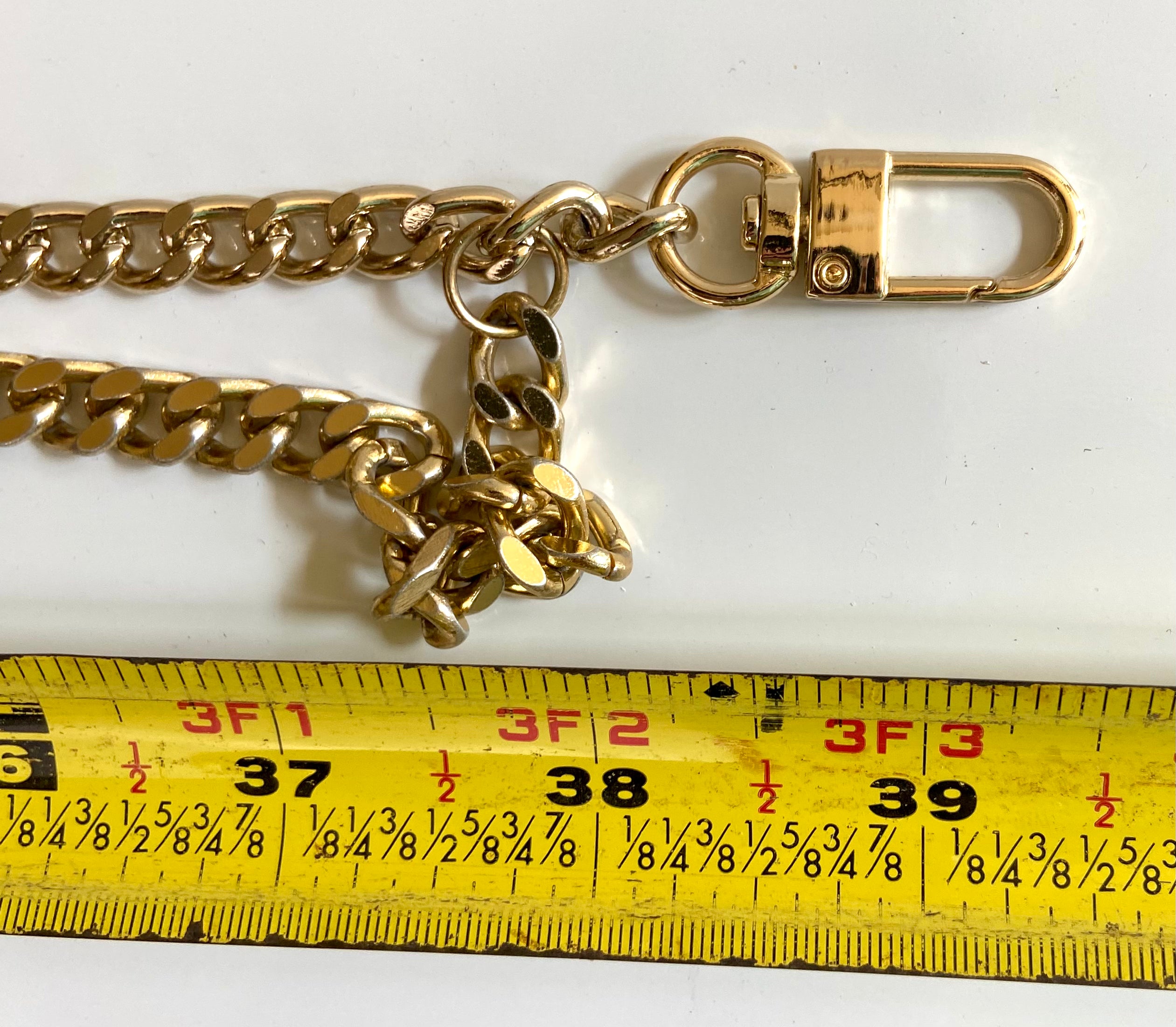 White & Gold chain belt