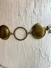 Vintage bronze chain belt