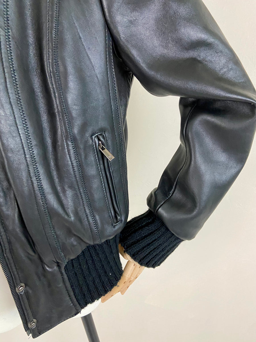 NY&CO black leather jacket — Holy Thrift