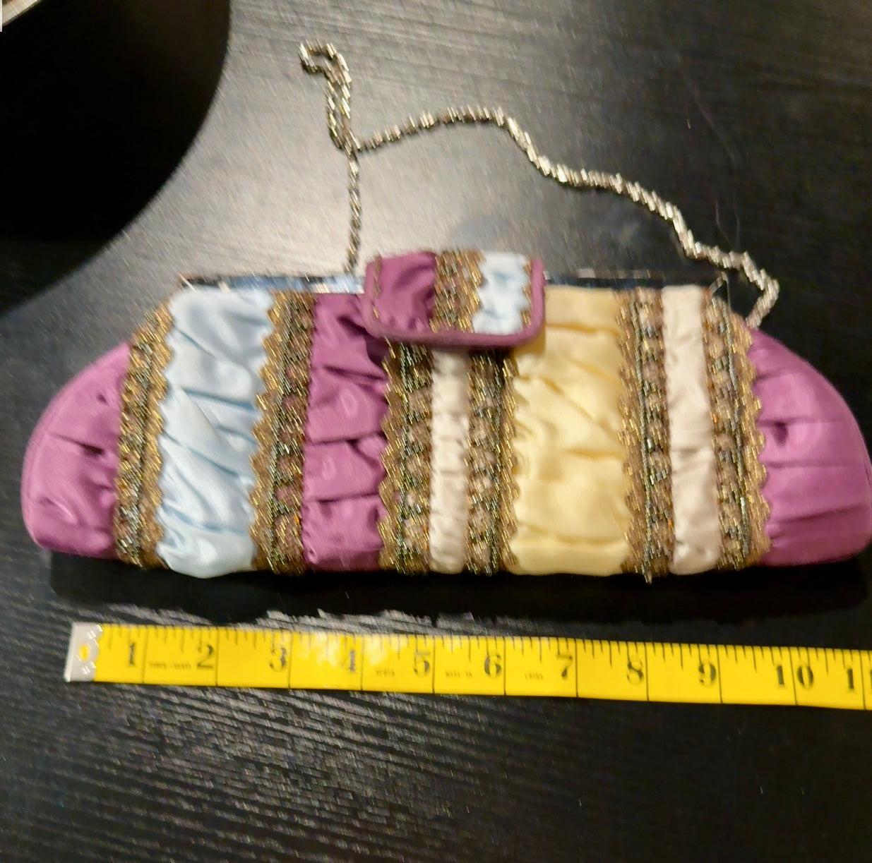 Satins beaded purse