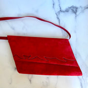 Vintage Italian Bally Genuine Suede Bag
