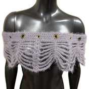 Grommet Mesh Crochet Shawl (S/M)