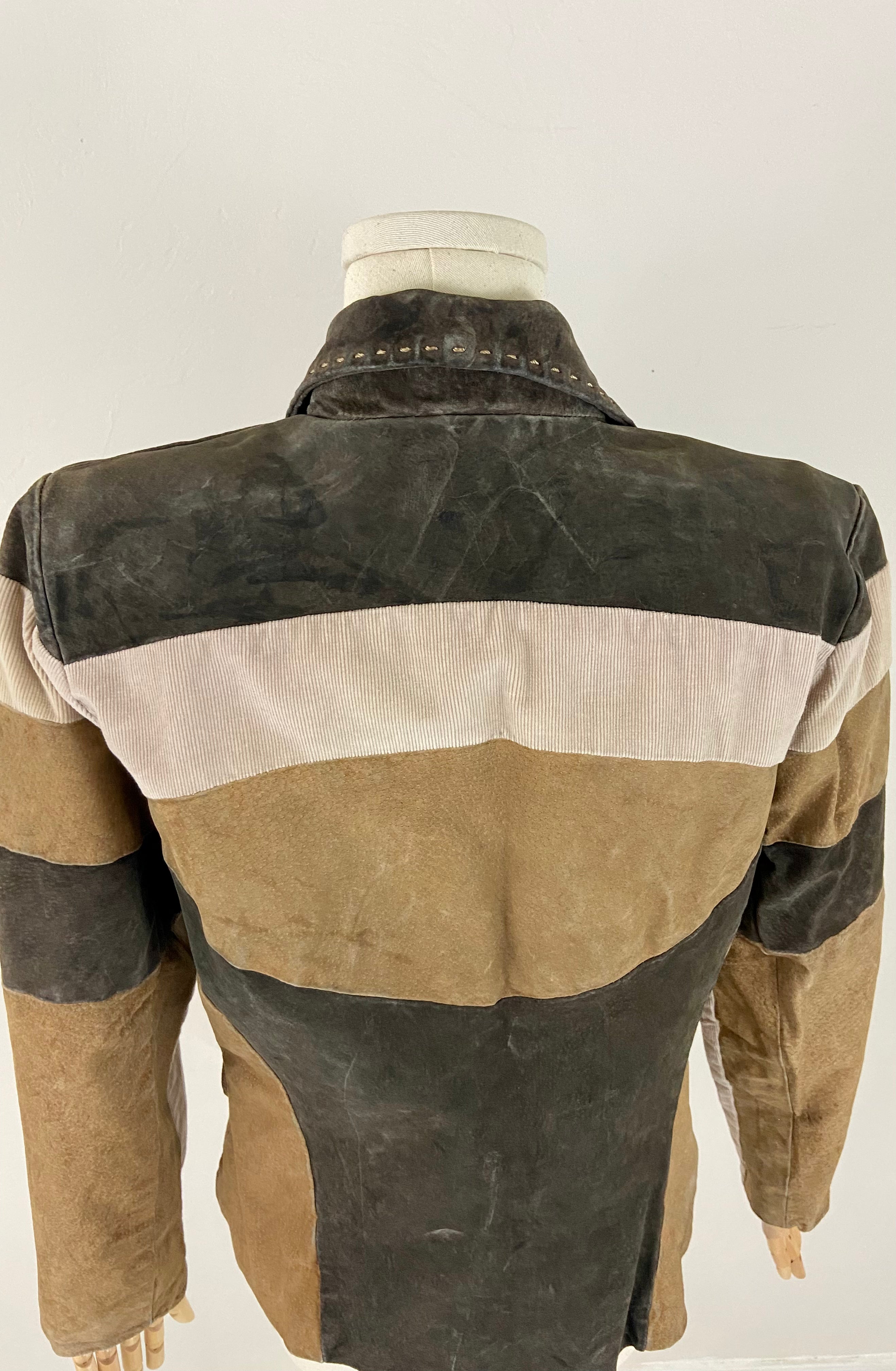 Suede leather jacket