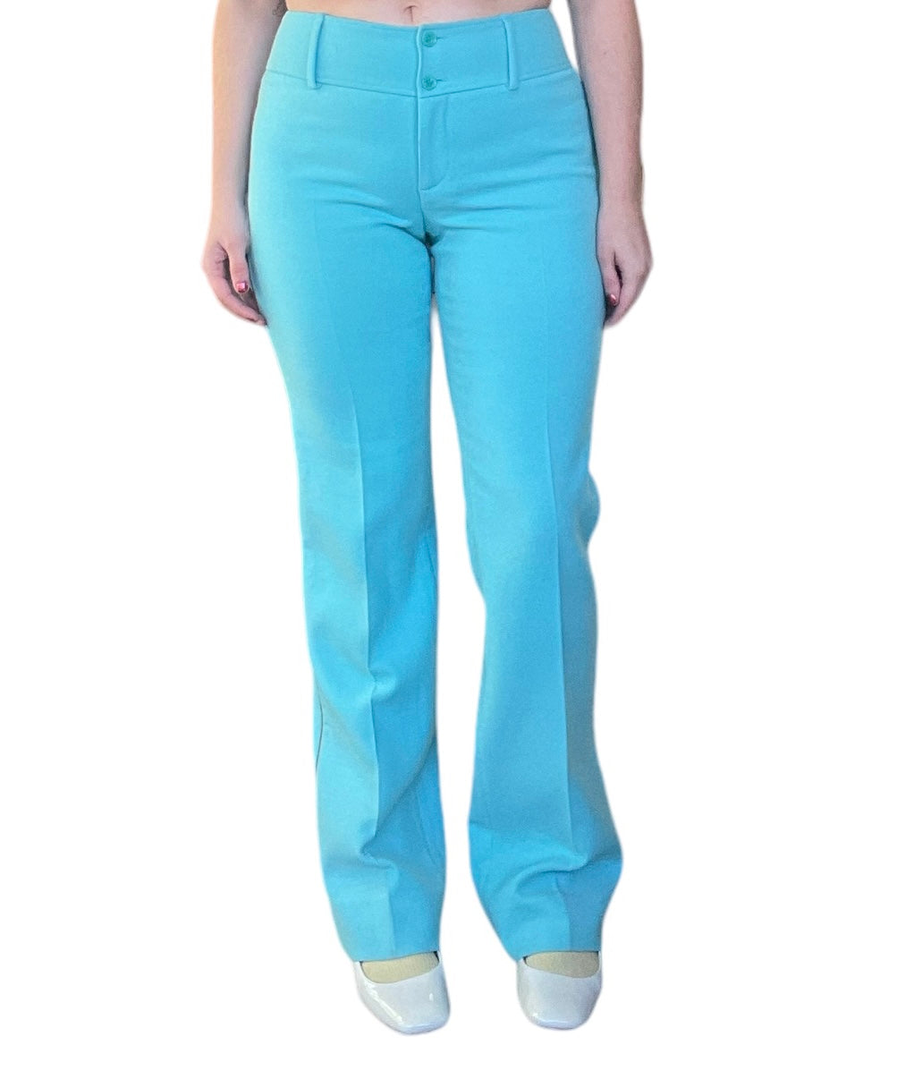 1990s Dolce & Gabbana Turquoise Wool Pants (M)