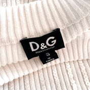 Dolce & Gabbana Creamy Sequin Tank (S)