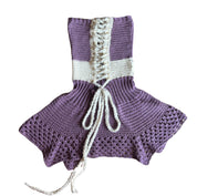 Purple Crochet Marlboro Dress (S/M)