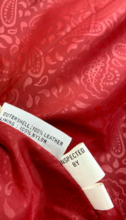 NEW Vintage Red leather trench long coat