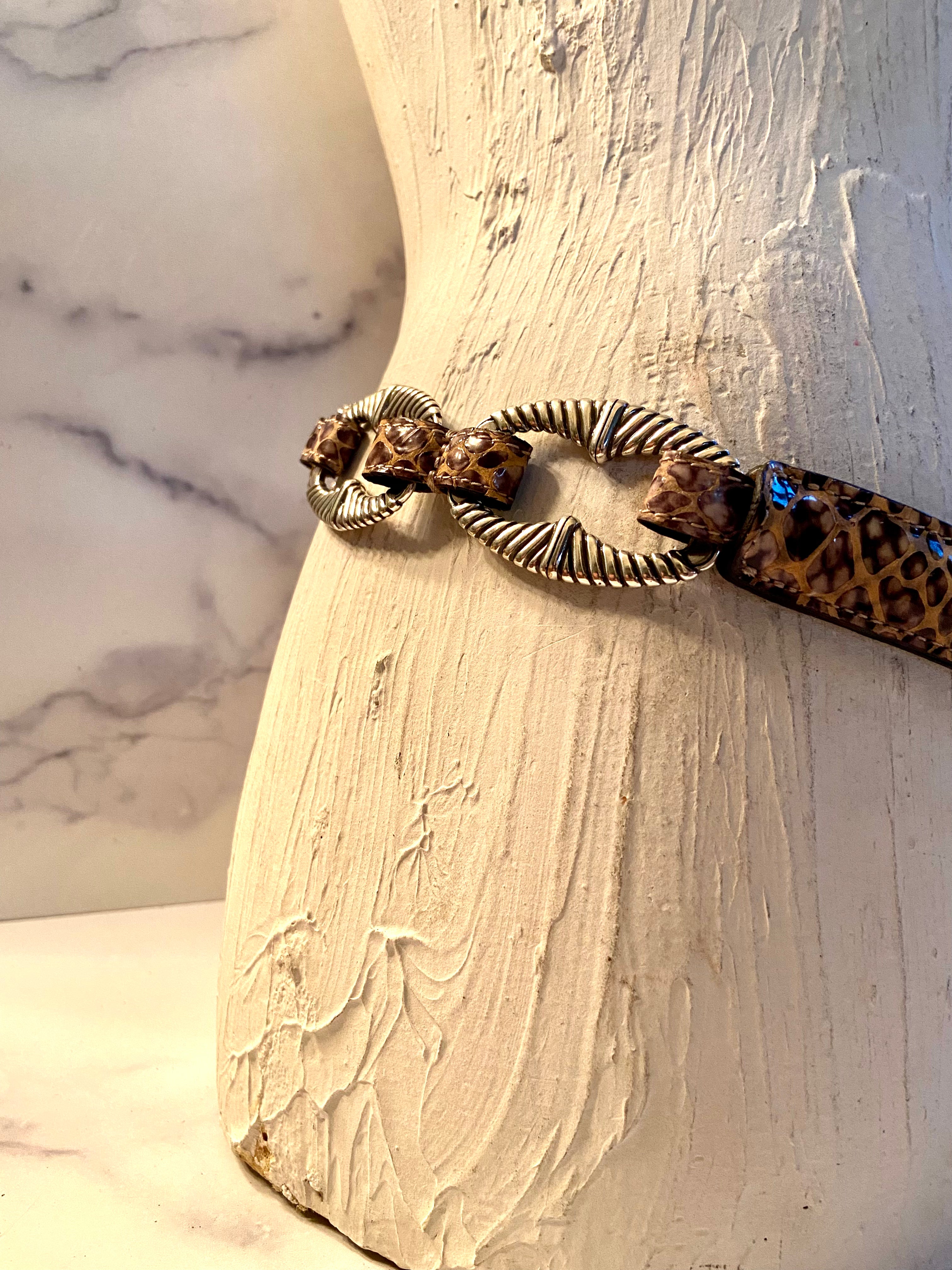 Brighton leopard belt