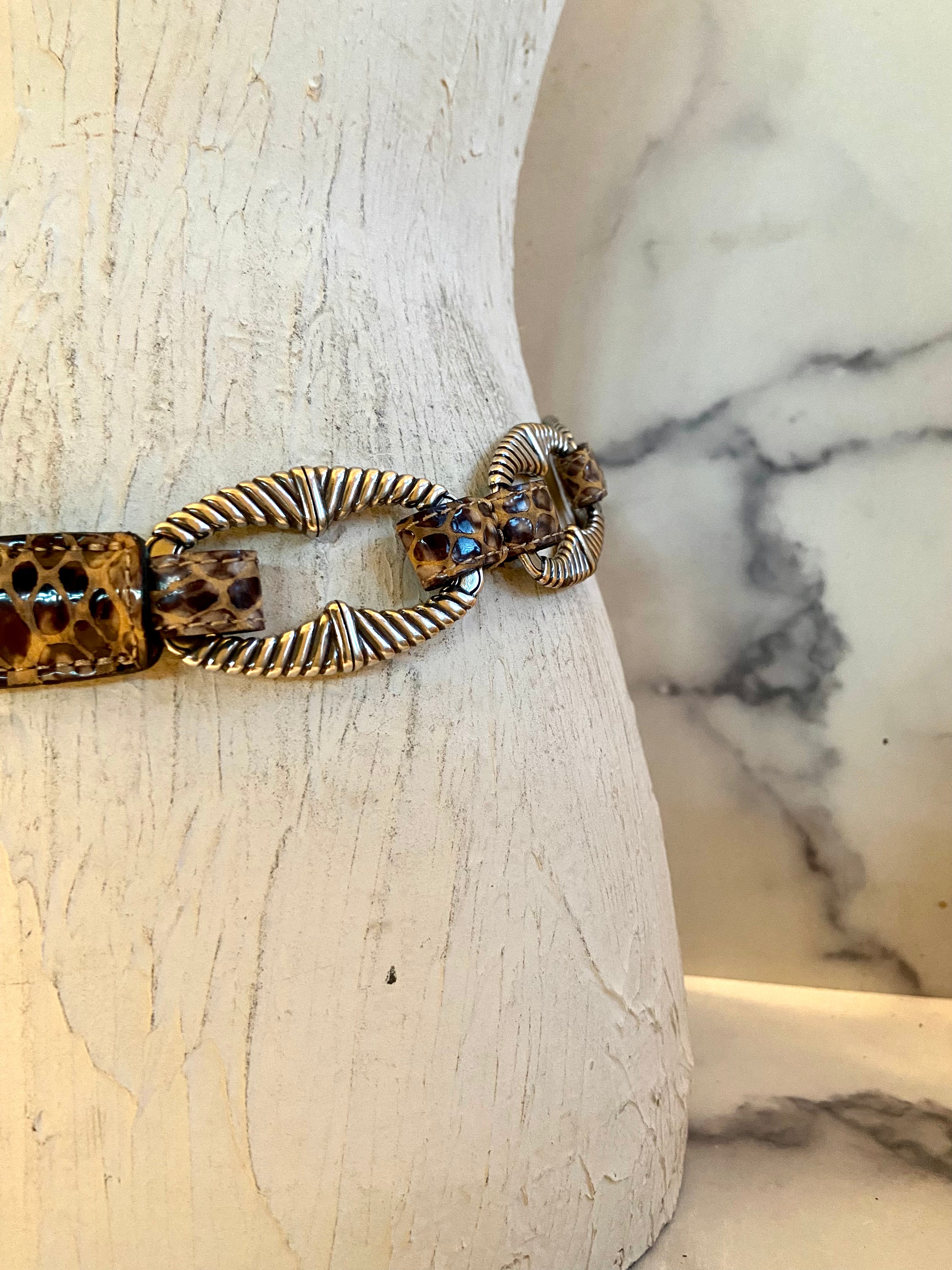 Brighton leopard belt