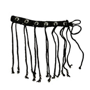 Crochet Grommet Fringe Belt (S/M)