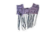 Granny Square Fringe Crochet Shawl (M/L)