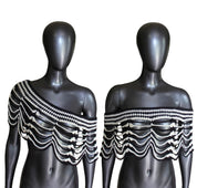 Striped Crochet Shawl (S/M)