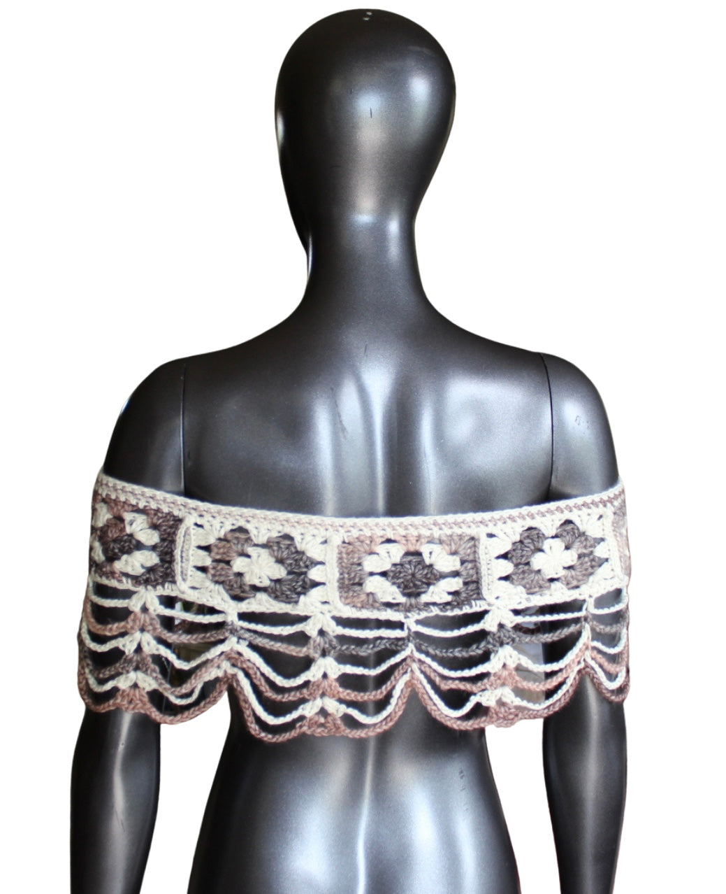 Belt Mesh Crochet Shawl (S/M)
