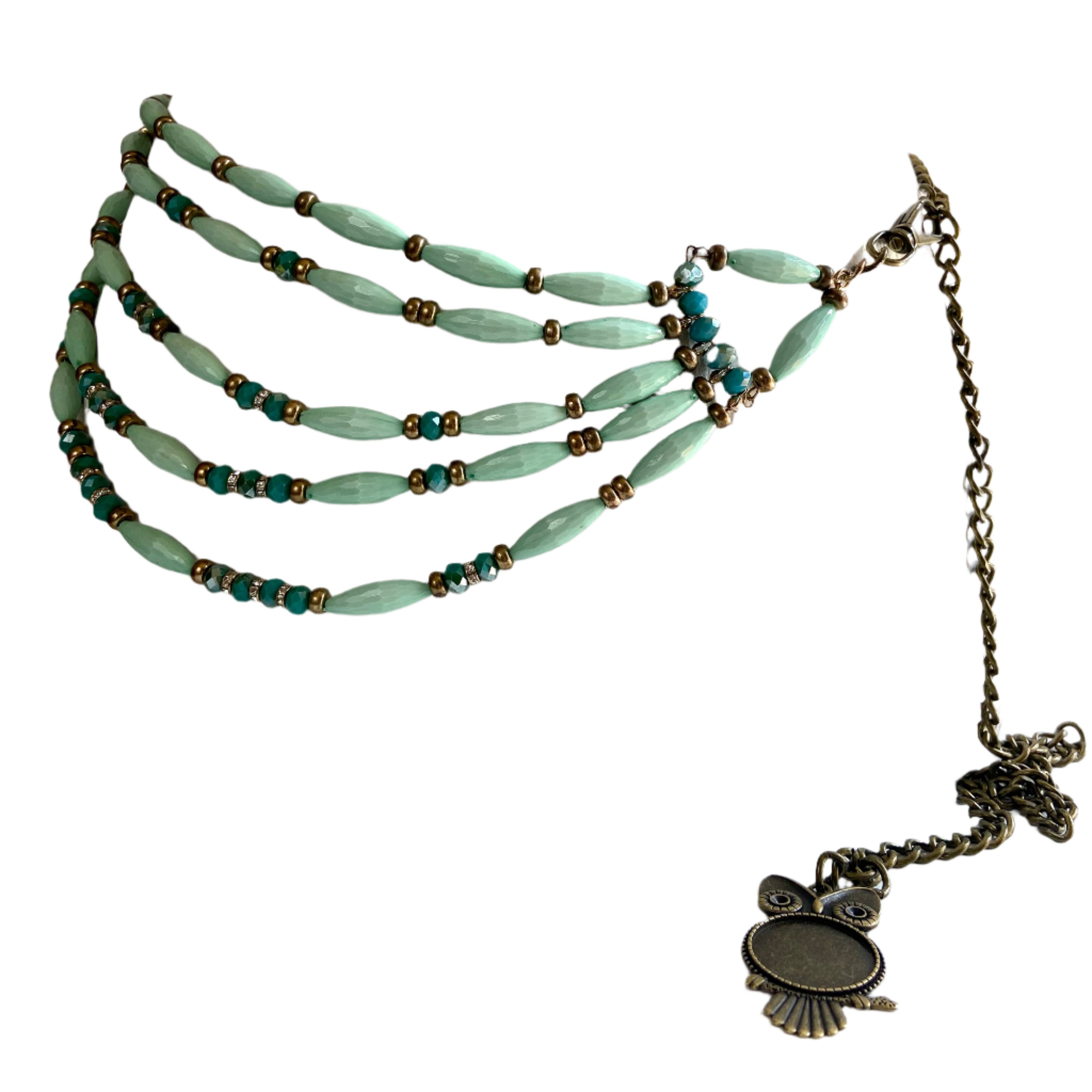 Owl beads waist belt