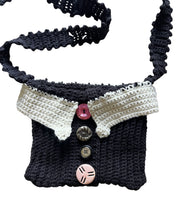 Vintage Inspired Button Tux Purse