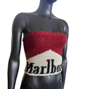 Crochet Marlboro Corset Top (S/M)